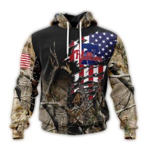 Personalized Philadelphia Phillies Camo Realtree All-Over Print Hoodie