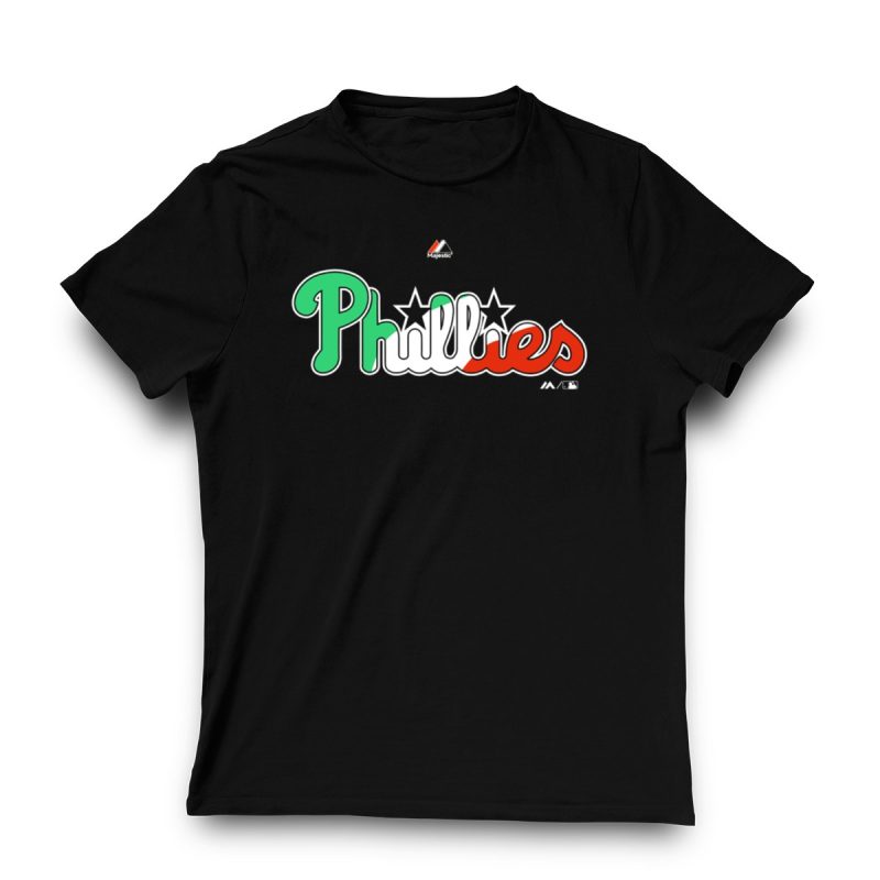 Philadelphia Phillies Majestic Star T-Shirt - Green, Red, Black & White - Image 3