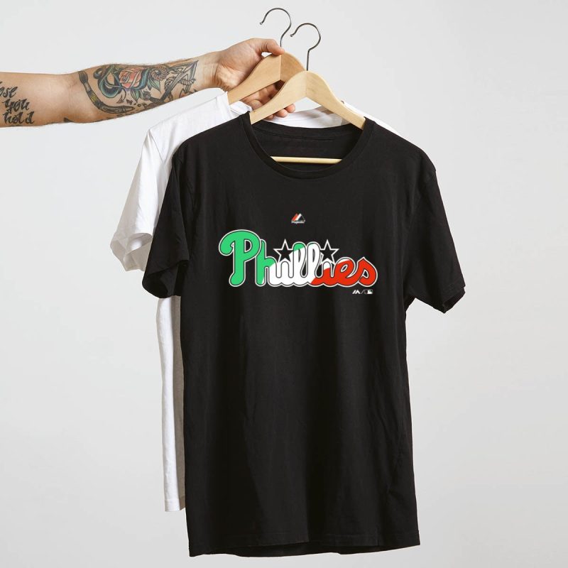 Philadelphia Phillies Majestic Star T-Shirt - Green, Red, Black & White - Image 4