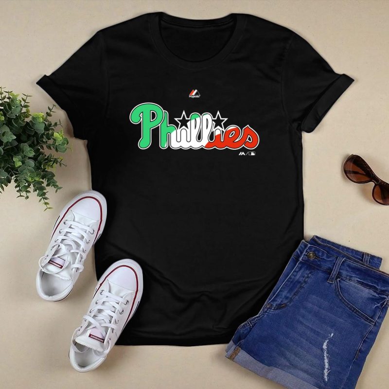 Philadelphia Phillies Majestic Star T-Shirt - Green, Red, Black & White - Image 5
