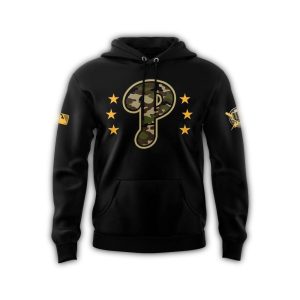 Philadelphia Phillies Military Appreciation All-Over Print Hoodie for Fans