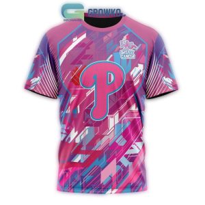 Philadelphia Phillies Fearless Against Breast Cancer All-Over Print T-Shirt