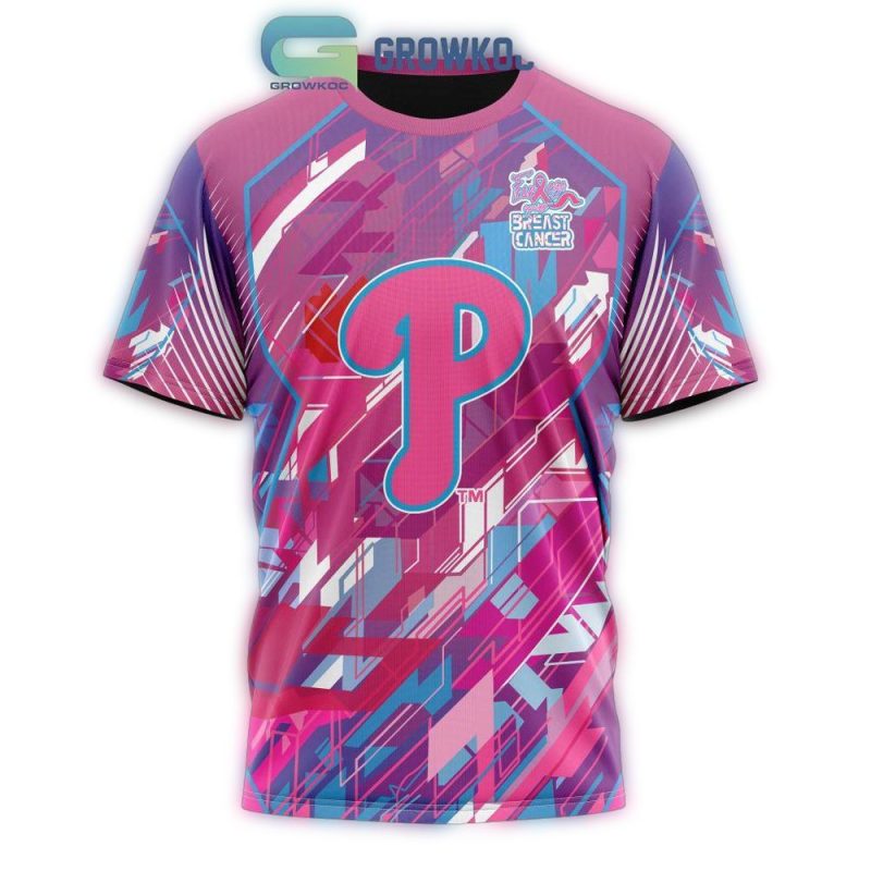Philadelphia Phillies Fearless Against Breast Cancer All-Over Print T-Shirt