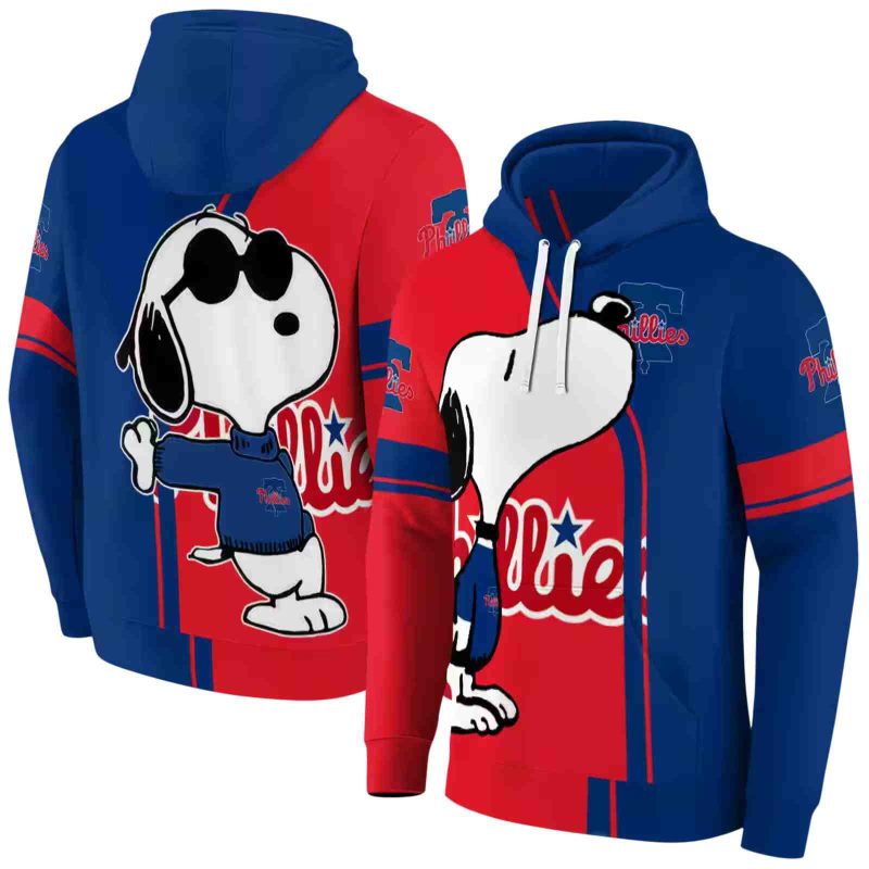 Philadelphia Phillies Playful Snoopy AOP Hoodie 1