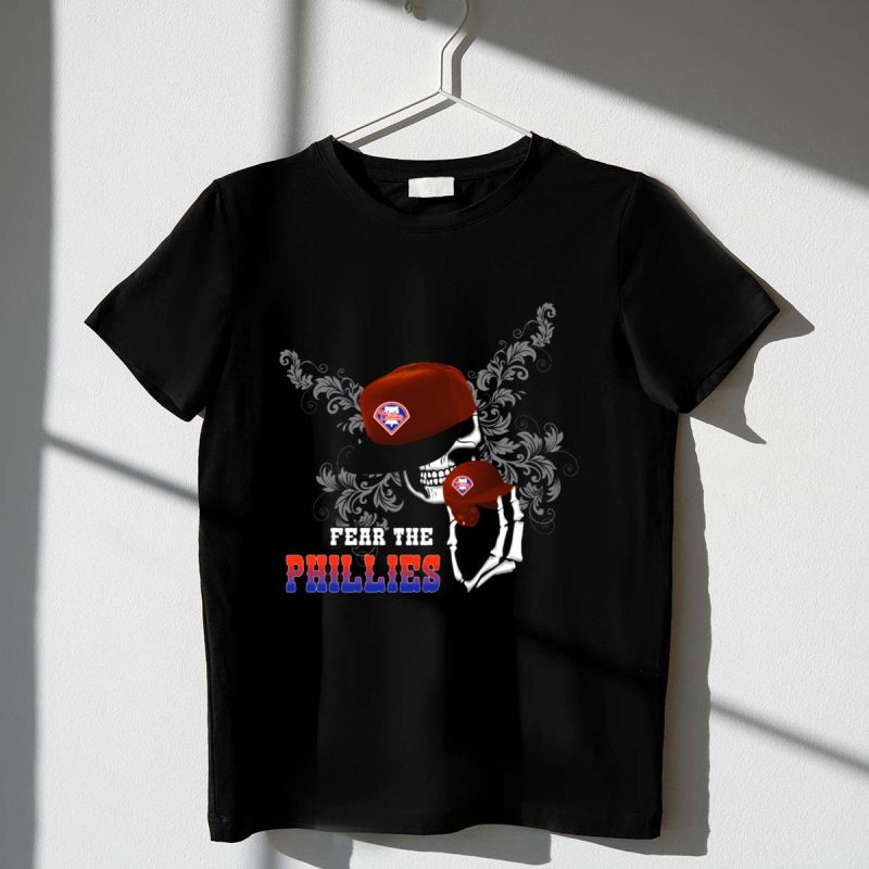 Philadelphia Phillies 'Fear The Phillies' Skull Cap T-Shirt