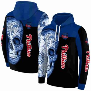 Philadelphia Phillies Sugar Skull All Over Print Hoodie
