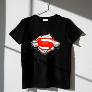 Philadelphia Phillies Superman T-Shirt – Superhero Baseball Tee