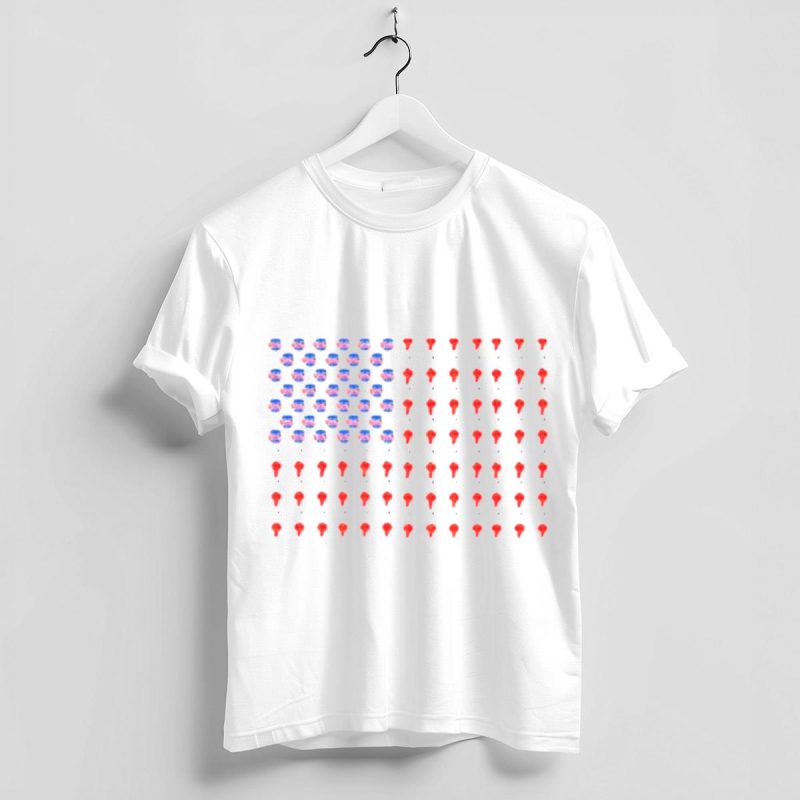 Patriotic Philadelphia Phillies USA Flag T-Shirt - Baseball Fan Apparel - Image 4