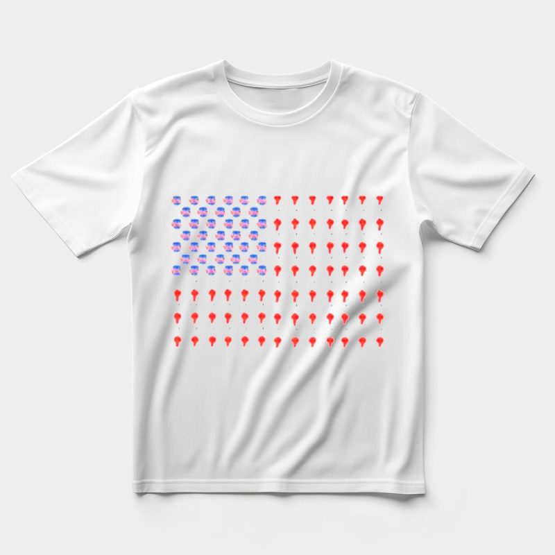 Patriotic Philadelphia Phillies USA Flag T-Shirt - Baseball Fan Apparel - Image 5