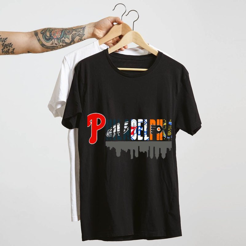 Philadelphia Sports Teams T-Shirt – Eagles, 76ers, Flyers, Union, Phillies Fan Gear - Image 4