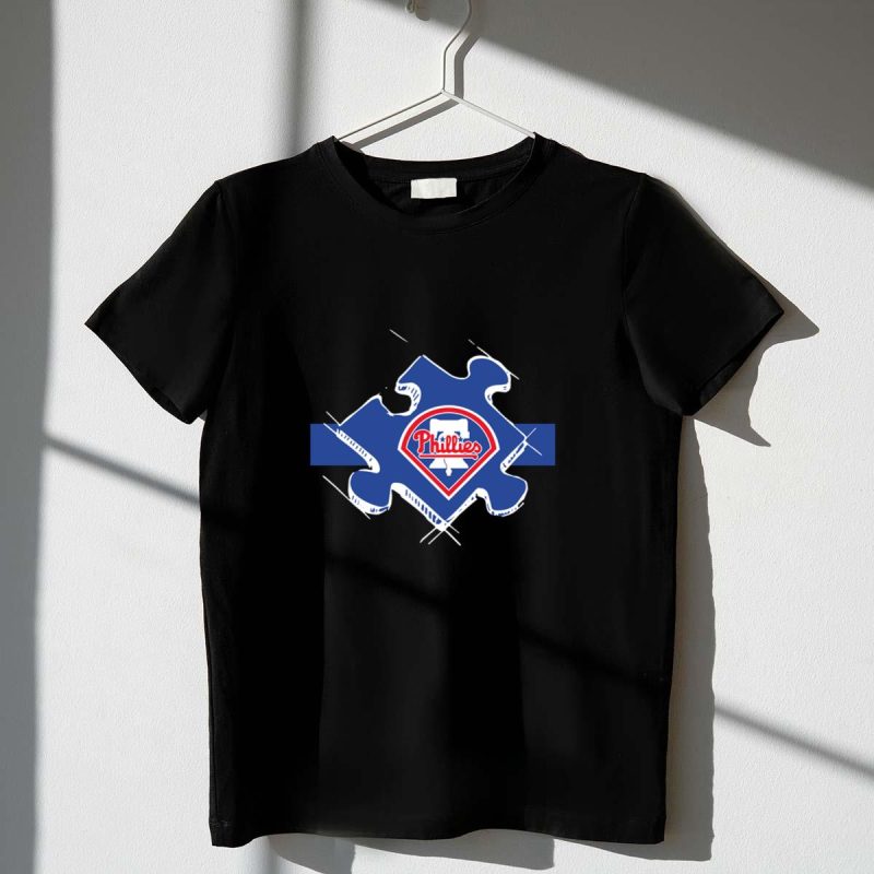 Philadelphia Phillies Autism Awareness T-Shirt - Supportive & Stylish