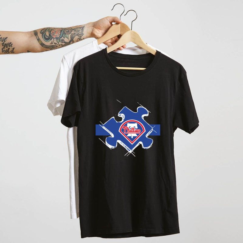 Philadelphia Phillies Autism Awareness T-Shirt - Supportive & Stylish - Image 4