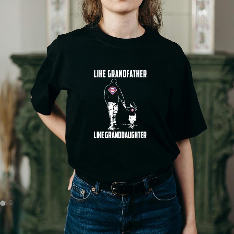 Matching Philadelphia Phillies T-Shirts for Grandfather and Granddaughter - Image 2