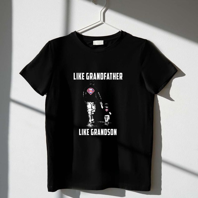 Matching Philadelphia Phillies T-Shirts for Grandfather and Grandson
