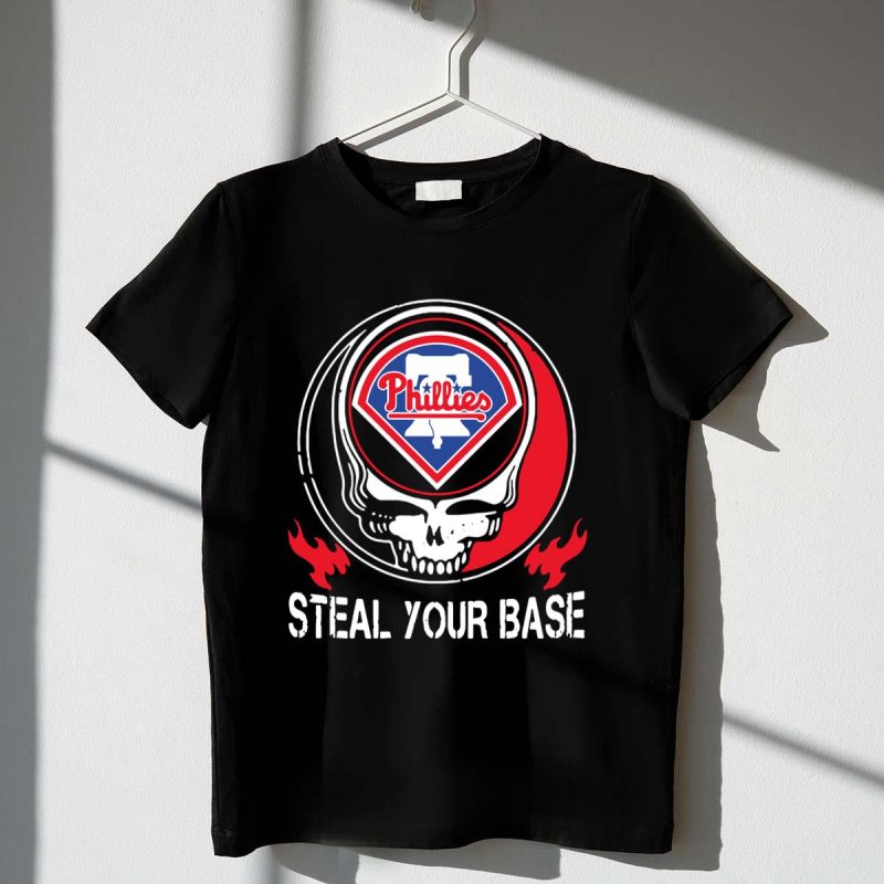 Philadelphia Phillies Grateful Dead 'Steal Your Base' Graphic T-Shirt