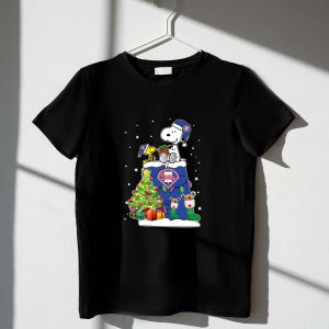Snoopy & Woodstock Christmas T-Shirt for Philadelphia Phillies Fans
