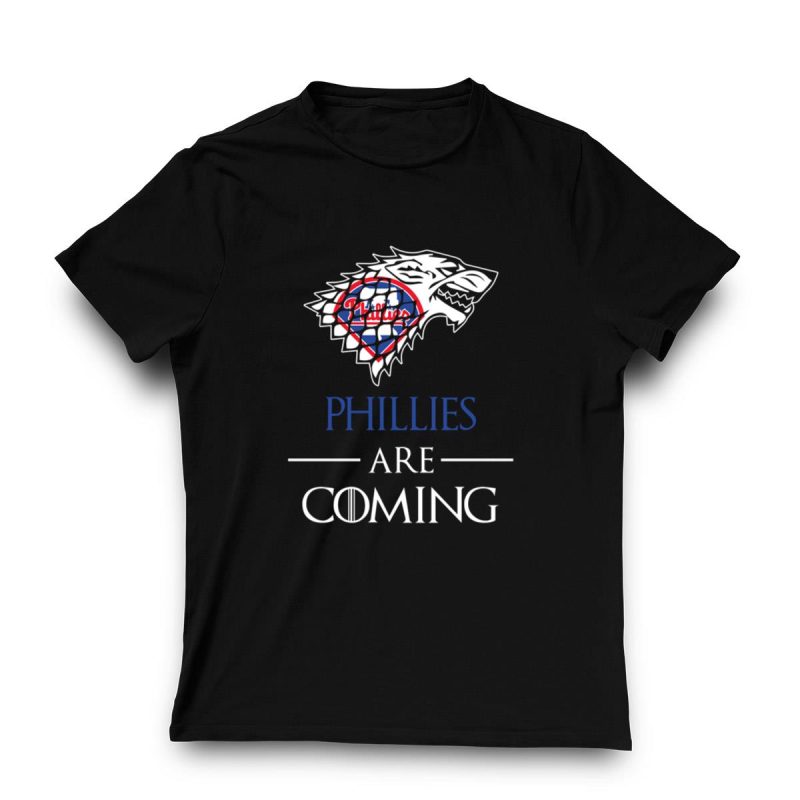 Funny Philadelphia Phillies Game of Thrones T-Shirt - Stark House Design - Image 3