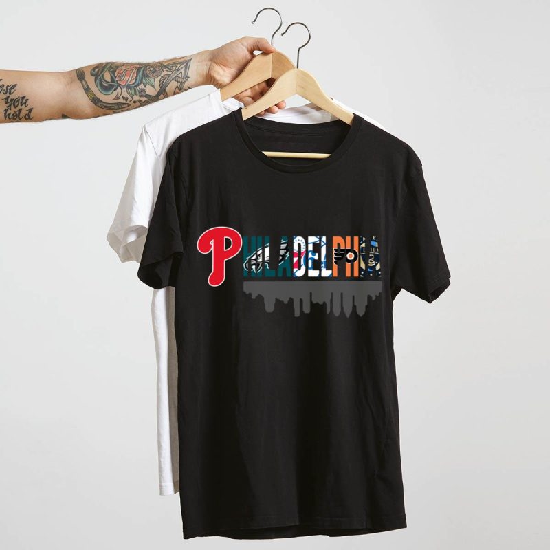 Philadelphia Sports Teams T-Shirt - Phillies, Eagles, 76ers, Flyers Fan Apparel - Image 4