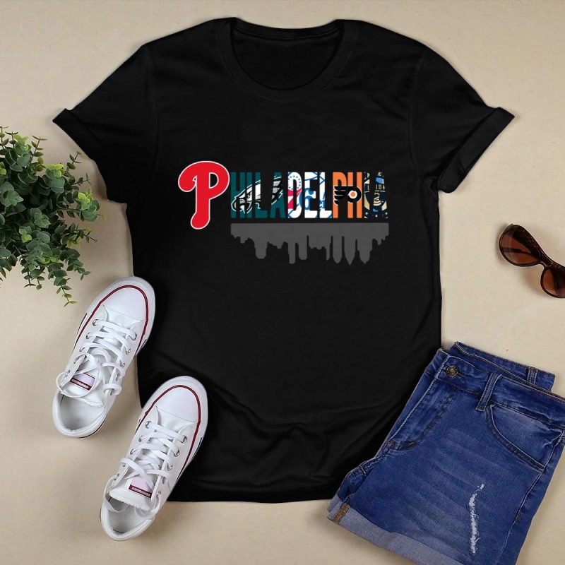 Philadelphia Sports Teams T-Shirt - Phillies, Eagles, 76ers, Flyers Fan Apparel - Image 5