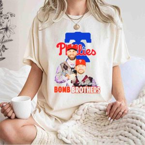 Phillies Bomb Brothers Signature T-Shirt for Fans and Collectors