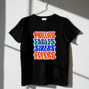 Philadelphia Sports Teams T-Shirt – Phillies, Eagles, Sixers & Flyers Design
