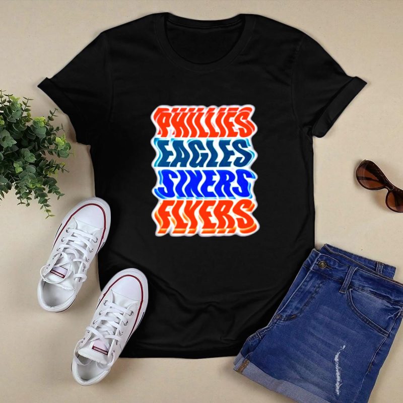 Philadelphia Sports Teams T-Shirt – Phillies, Eagles, Sixers & Flyers Design - Image 5