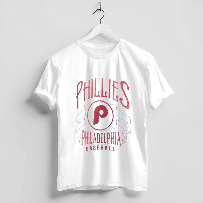 Vintage Phillies Est 1883 National League Baseball Fan T-Shirt - Image 4