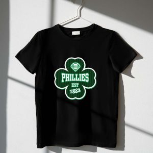 Philadelphia Phillies St Patrick's Day Clover Logo T-Shirt - Since 1883
