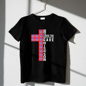 Phillies 'God So Loved the World' Cross Graphic T-Shirt for Fans