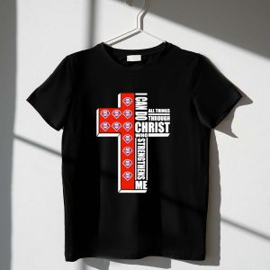 Phillies Cross T-Shirt: Inspirational 'I Can Do All Things' Design