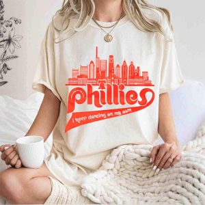 I Keep Dancing on My Own Phillies City Skyline T-Shirt for Fans