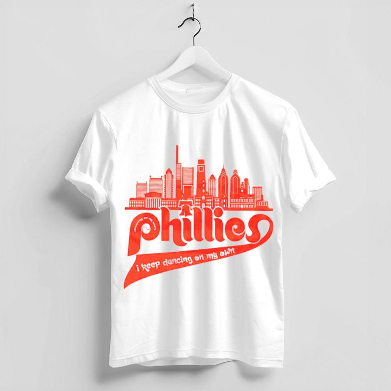 I Keep Dancing on My Own Phillies City Skyline T-Shirt for Fans - Image 4