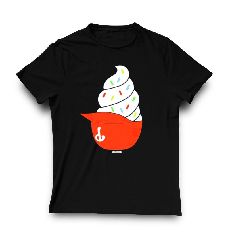Colorful Phillies Ice Cream Helmet Swirl T-Shirt with Sprinkles - Image 3