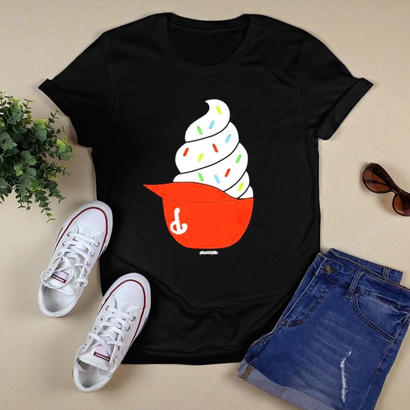 Colorful Phillies Ice Cream Helmet Swirl T-Shirt with Sprinkles - Image 5