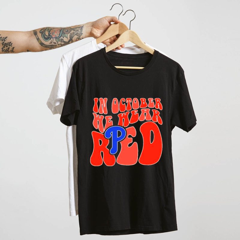 Phillies Red October T-Shirt - Celebrate Team Spirit This Fall - Image 4