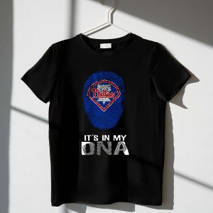 Phillies DNA Fingerprint Baseball T-Shirt for Sports Fans and Enthusiasts