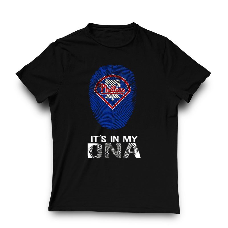Phillies DNA Fingerprint Baseball T-Shirt for Sports Fans and Enthusiasts - Image 3