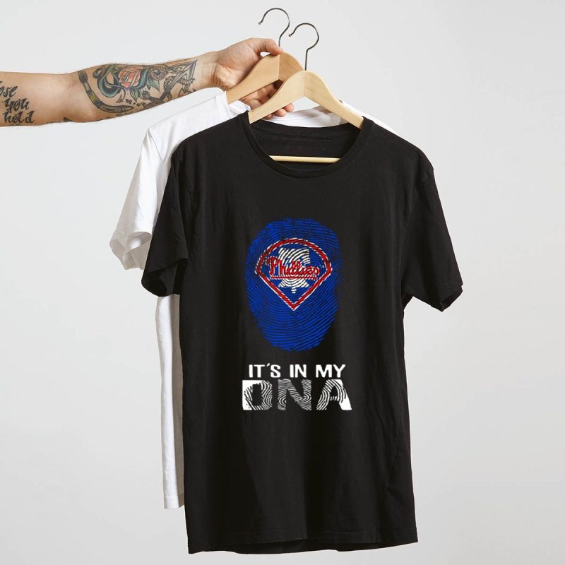 Phillies DNA Fingerprint Baseball T-Shirt for Sports Fans and Enthusiasts - Image 4