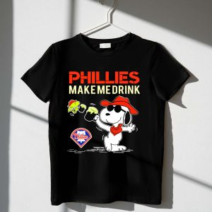 Phillies Make Me Drink Snoopy T-Shirt | Perfect for Philadelphia Fans