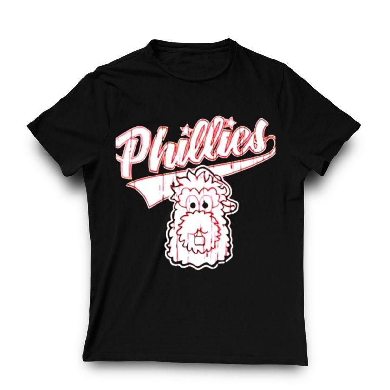 Phillies Phanatic Cartoon Head T-Shirt - Fun Baseball Fan Tee - Image 3