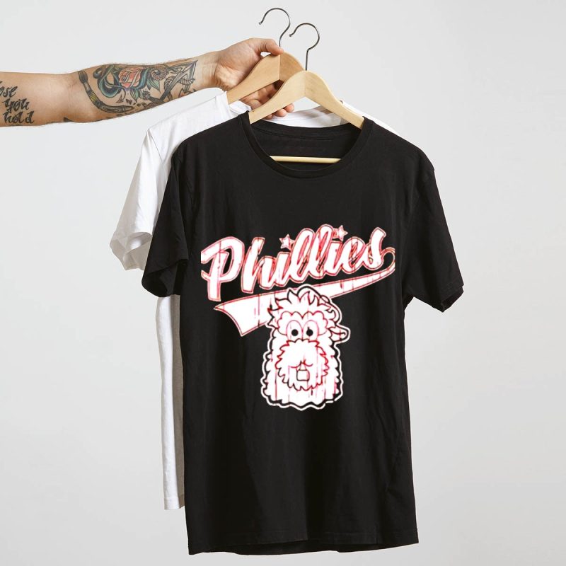 Phillies Phanatic Cartoon Head T-Shirt - Fun Baseball Fan Tee - Image 4
