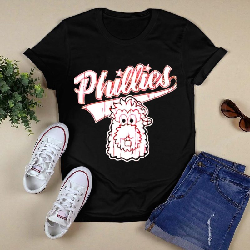 Phillies Phanatic Cartoon Head T-Shirt - Fun Baseball Fan Tee - Image 5