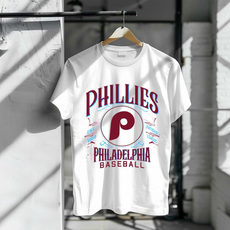 Philadelphia Phillies Est 1883 Baseball T-Shirt for Fans - Image 3