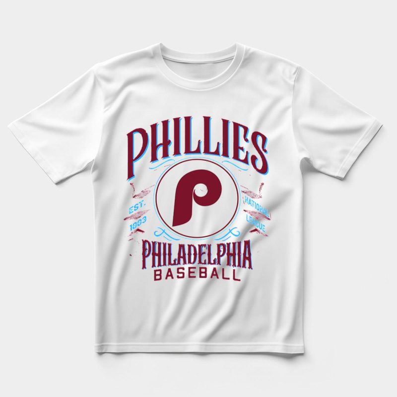Philadelphia Phillies Est 1883 Baseball T-Shirt for Fans - Image 5