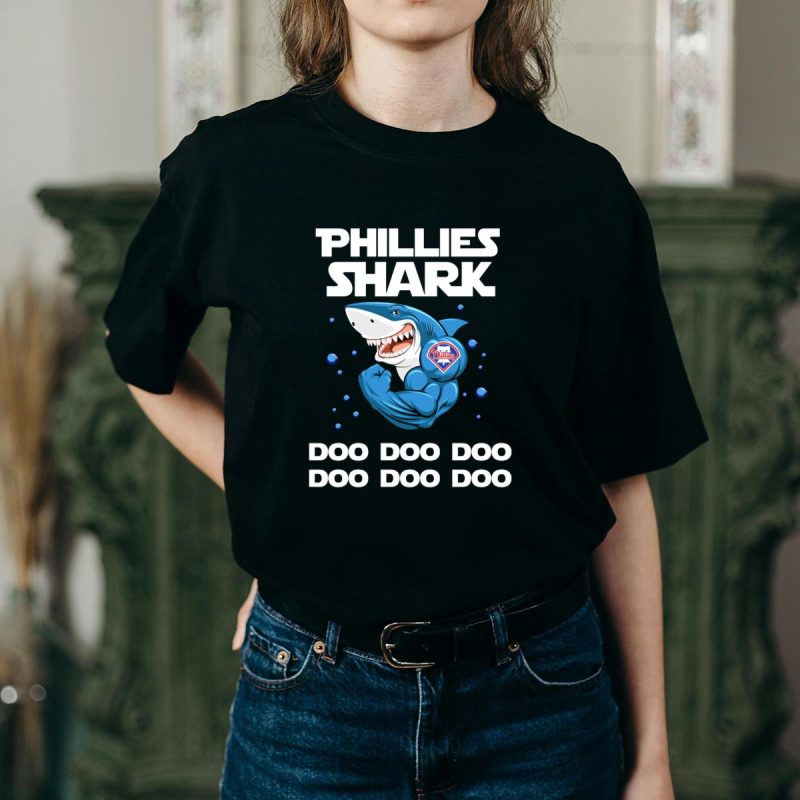 Philadelphia Phillies Shark Doo Doo Doo T-Shirt | MLB Fan Gear - Image 2
