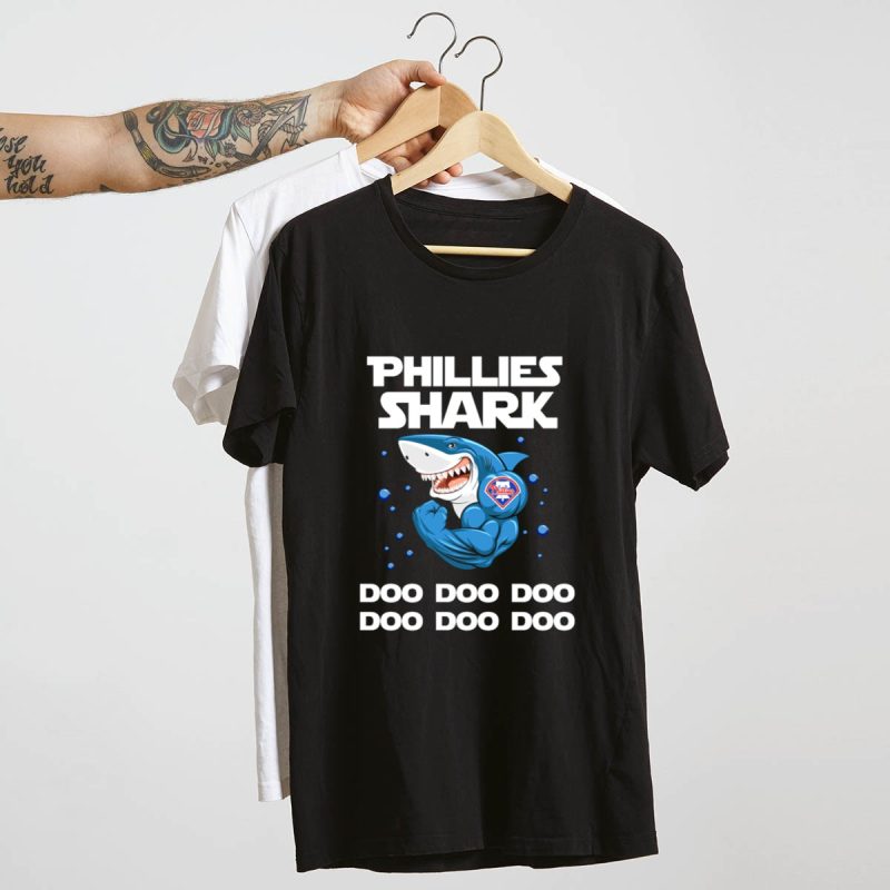Philadelphia Phillies Shark Doo Doo Doo T-Shirt | MLB Fan Gear - Image 4