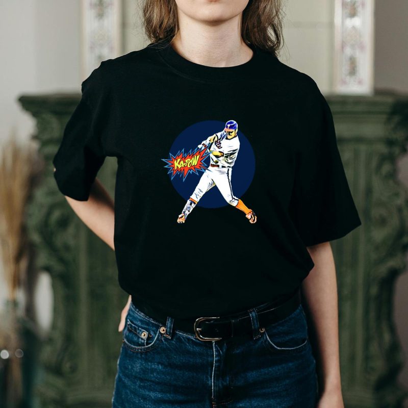 Jim Thome Ka Pow Homer Phillies T-Shirt - Vintage Slugger Graphic Tee - Image 2