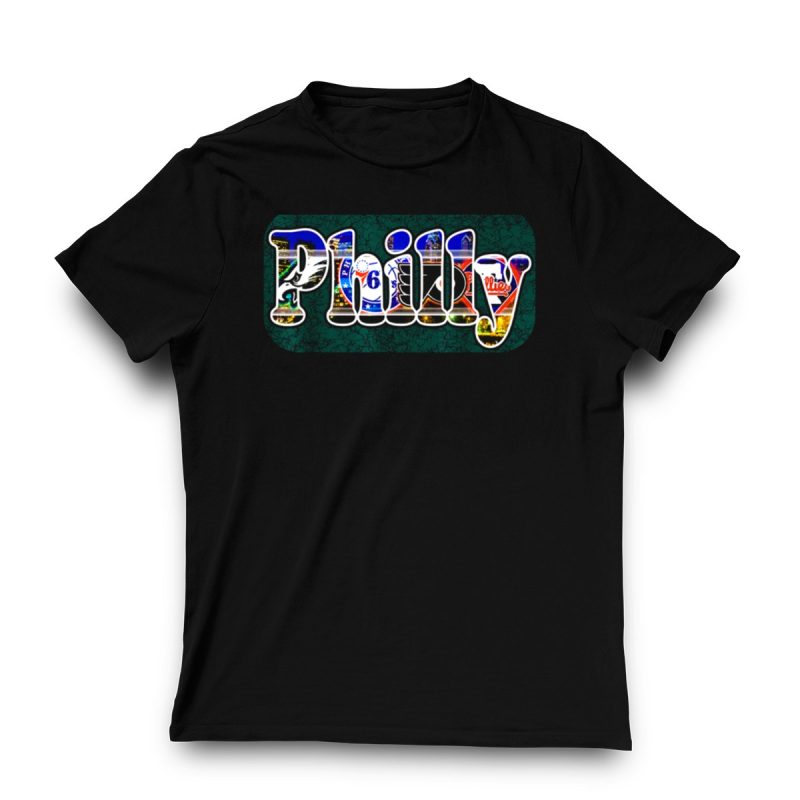 Philly Sports Cityscape T-Shirt for Eagles, Sixers, Flyers, and Phillies Fans - Image 3
