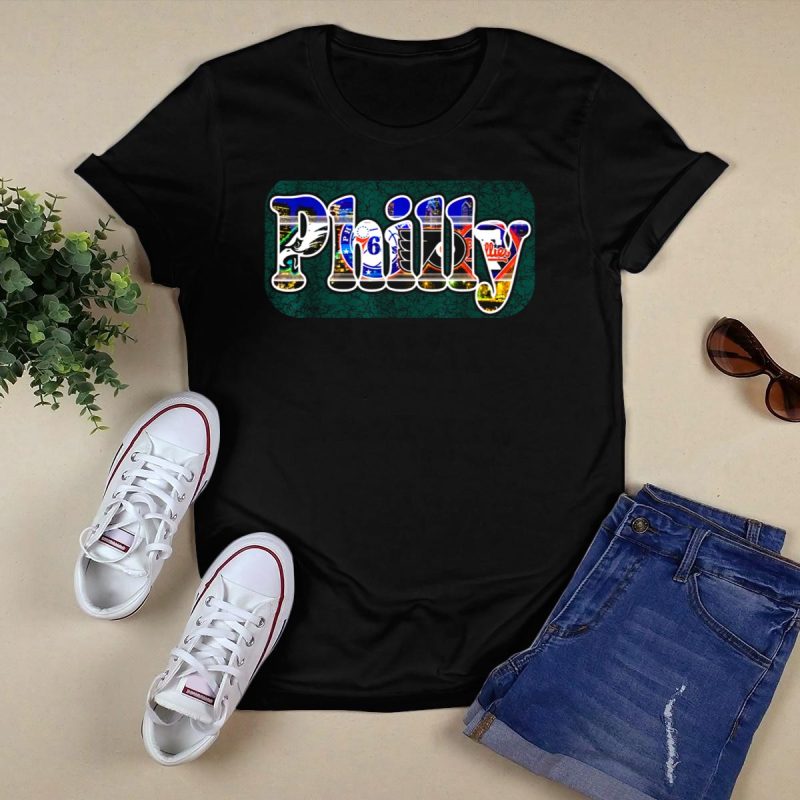 Philly Sports Cityscape T-Shirt for Eagles, Sixers, Flyers, and Phillies Fans - Image 5