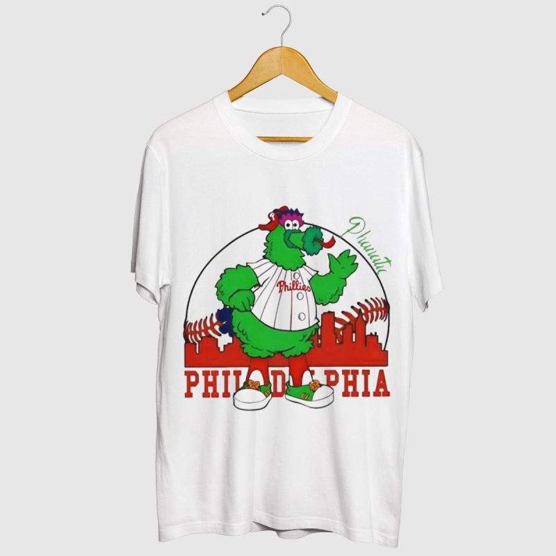 Philly Phanatic Philadelphia Skyline Phillies Baseball T-Shirt for Fans - Image 2